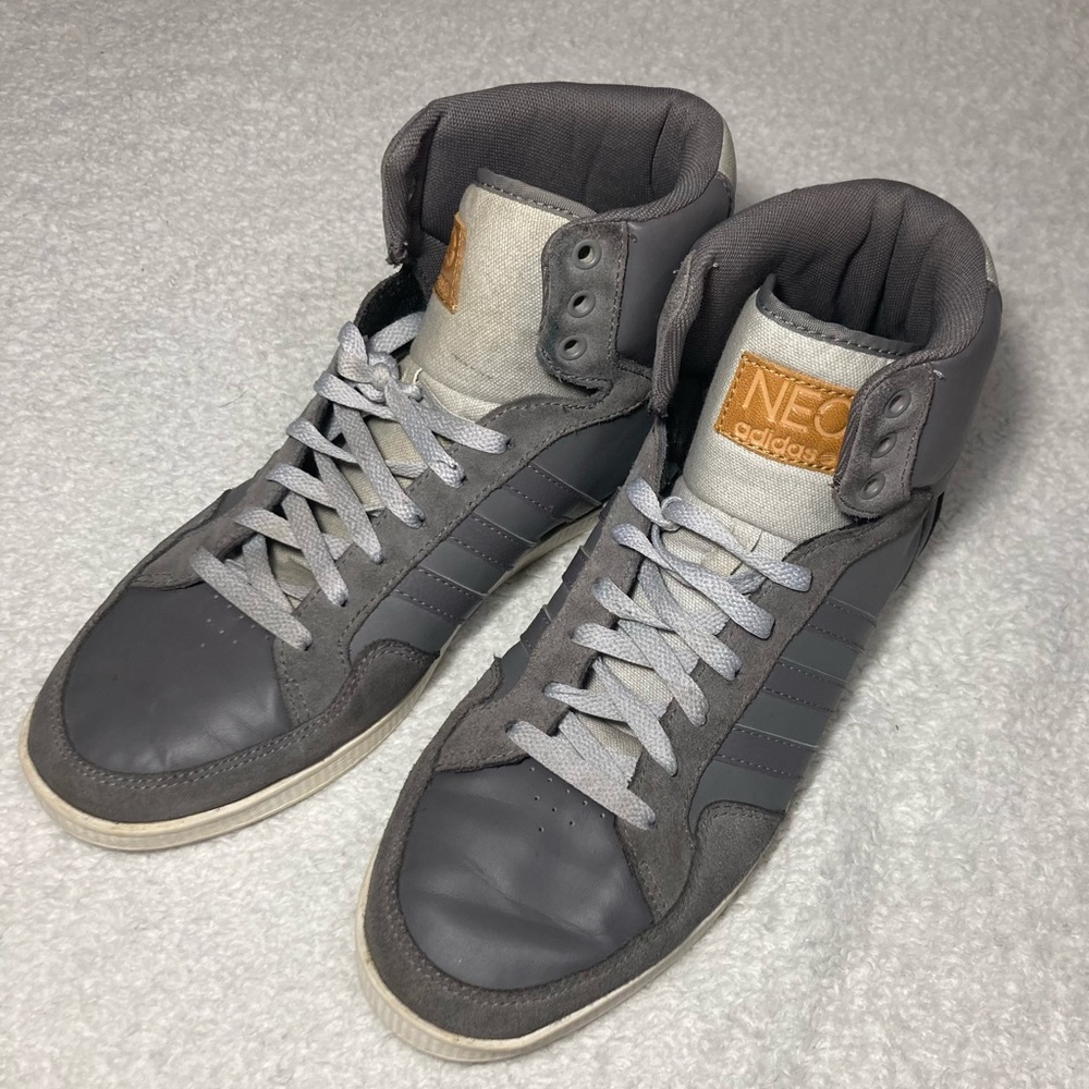 Adidas Neo Label gray high top shoes
